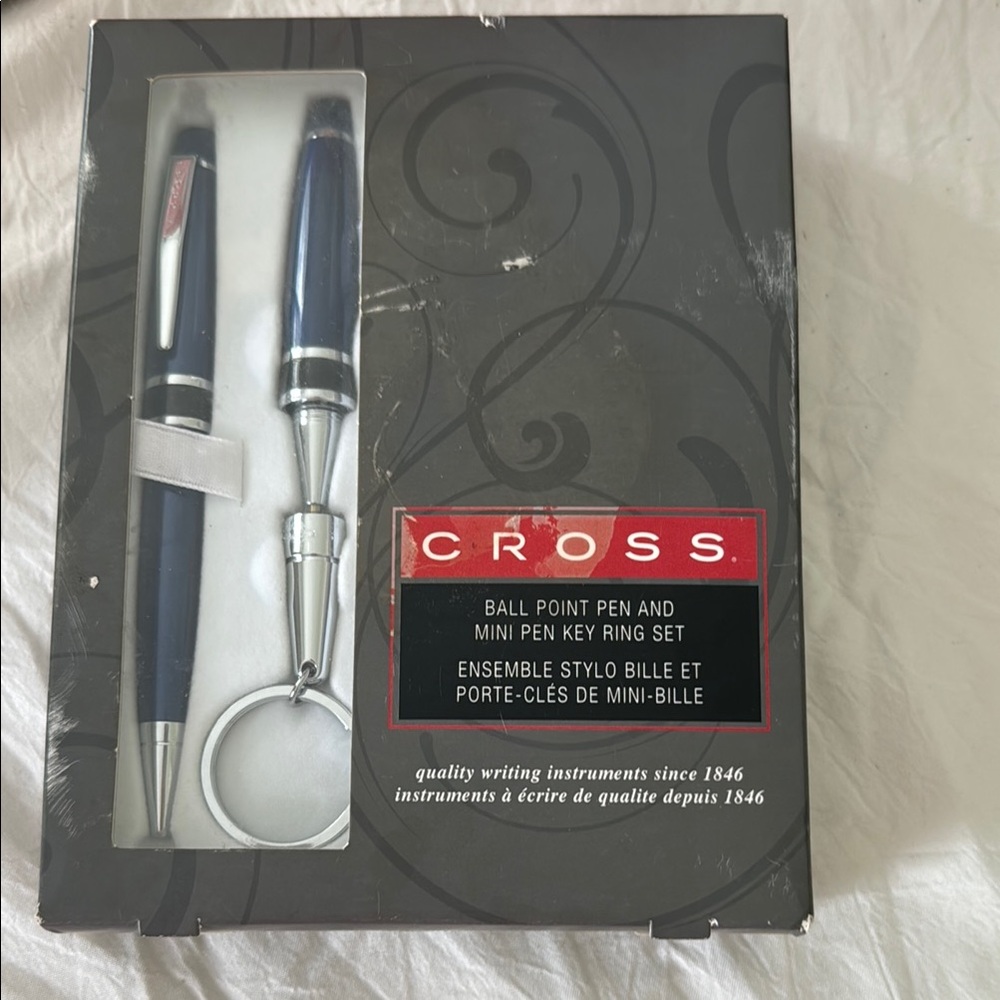 Cross pen and keychain with mini pen